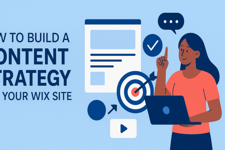 Wix content strategy illustration